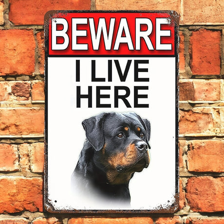 Beware Of Rottweiler Warning Sign - Ministry of Canines