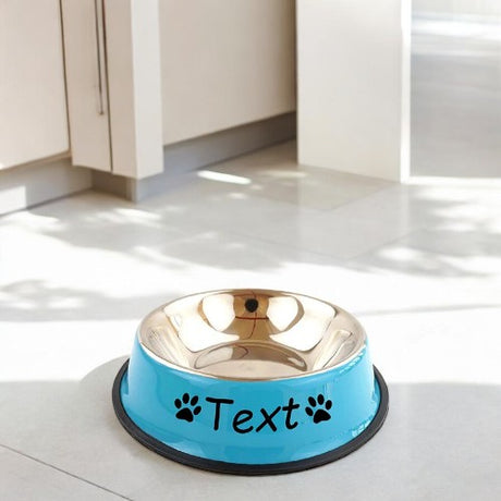 Custom Name Dog Stainless Steel Bowl - Ministry of Canines