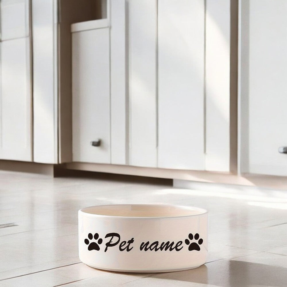 Custom Ceramic Name Dog Bowl - Ministry of Canines