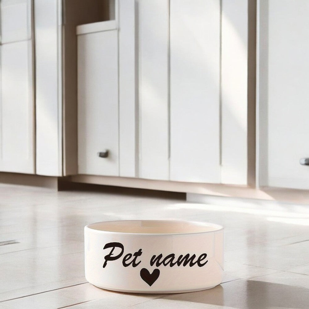 Custom Ceramic Name Dog Bowl - Ministry of Canines