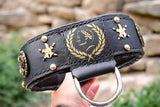 Roman Leather Dog Collar